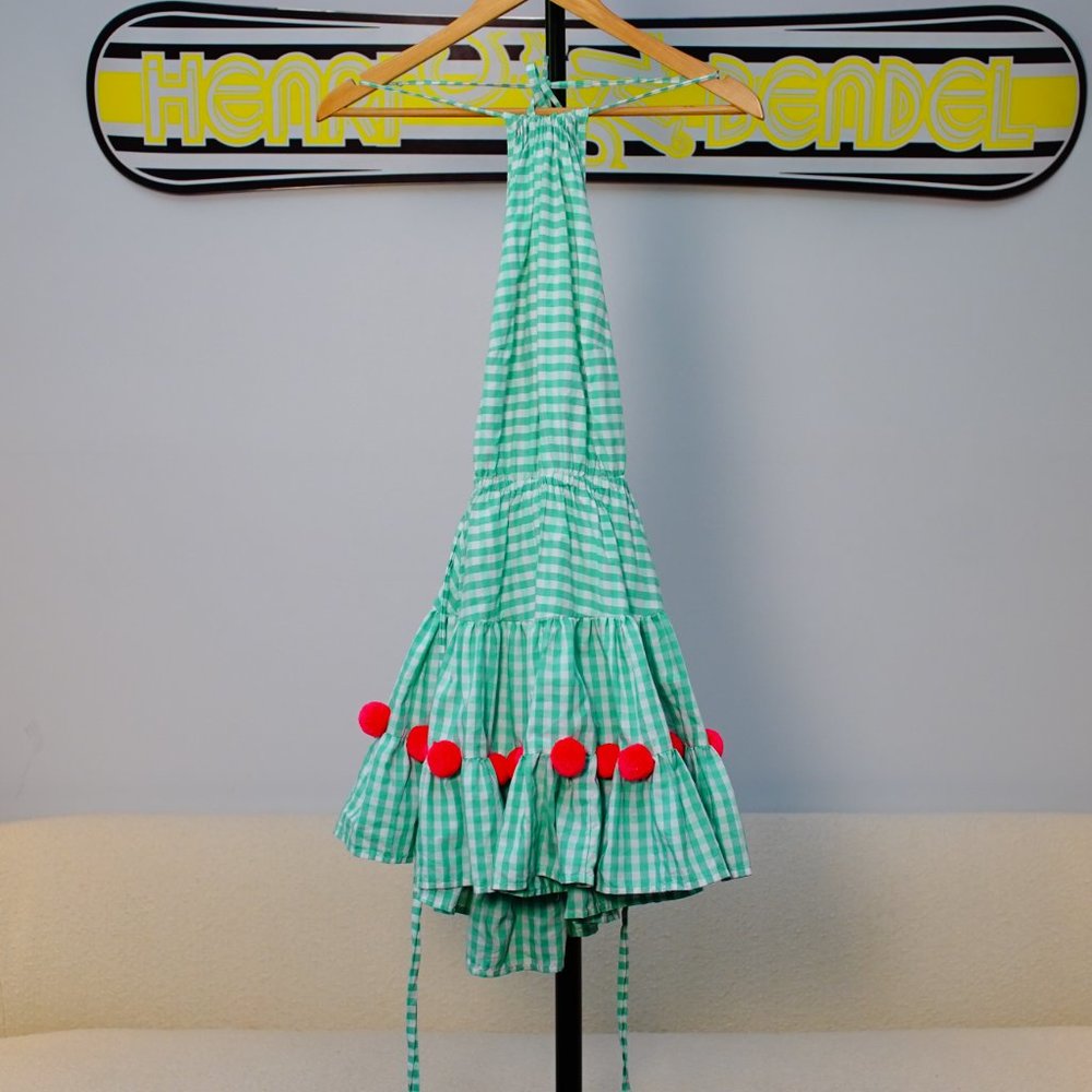 Sundress (a French Designer) Lime Green and White Xs/S Dress - Picture 5 of 6